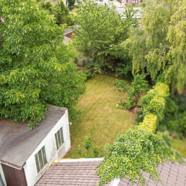 Luftansicht Garten